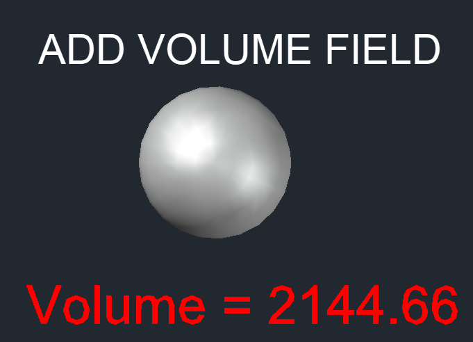 Add Volume Field